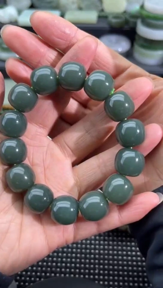 未镶嵌和田玉珠宝半成品手串
