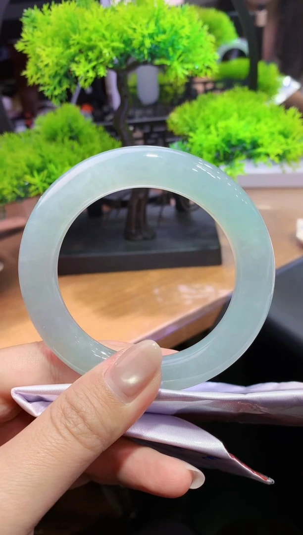 未镶嵌手镯翡翠-k10 天然缅甸A货翡翠58圆条