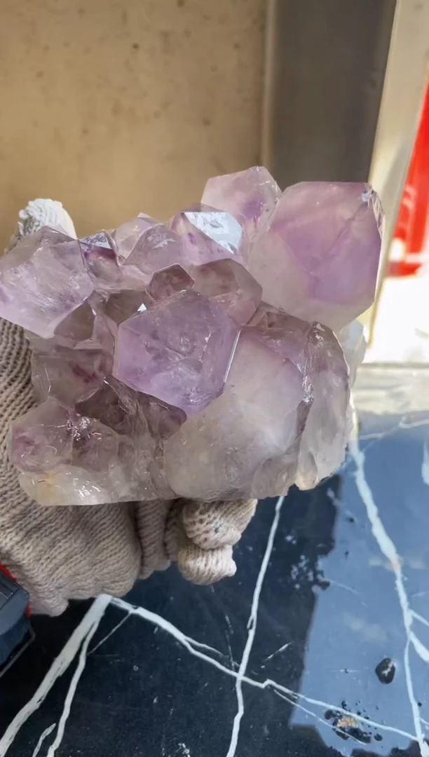 【闪购商品】水晶原石未镶嵌天然紫水晶原石摆件拍2单99发1