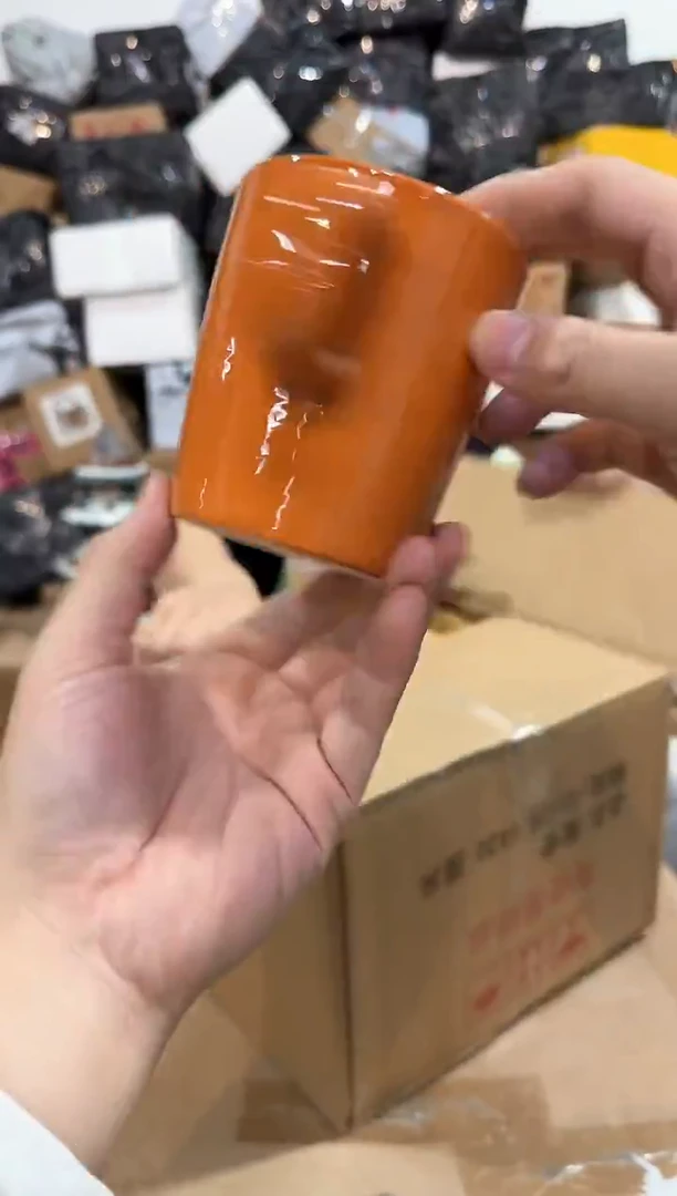 瓷片法棍猫猫水杯