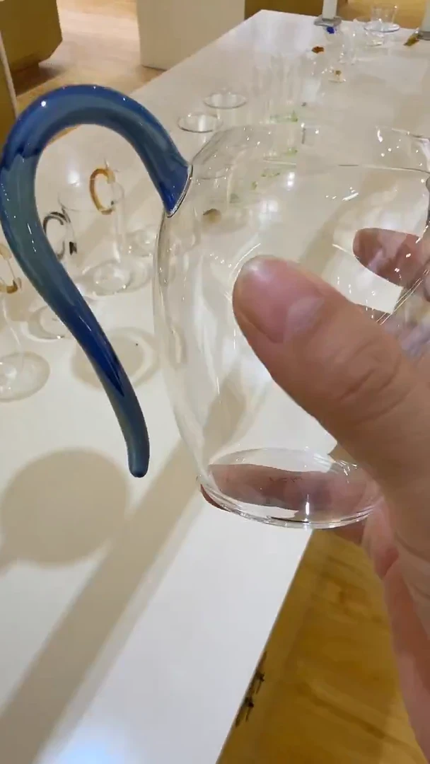 玉见蓝凤玉熏银把公道杯