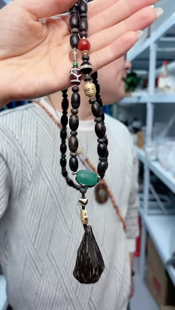 【闪购商品】木香香木虫漏毛衣链