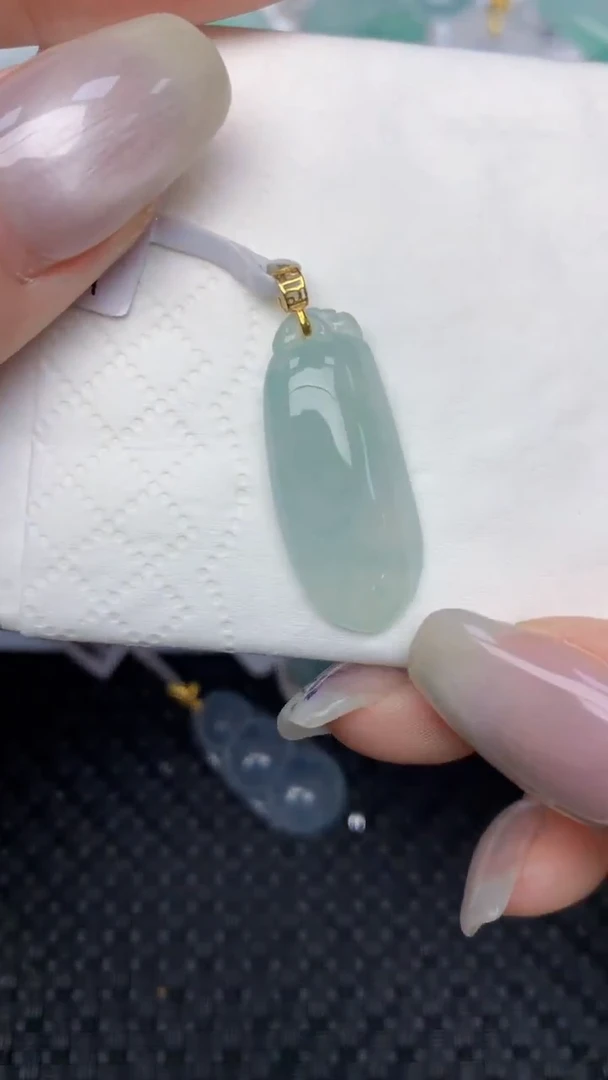 颈饰未镶嵌翡翠天然缅甸翡翠a货百元以上9元证书费自理