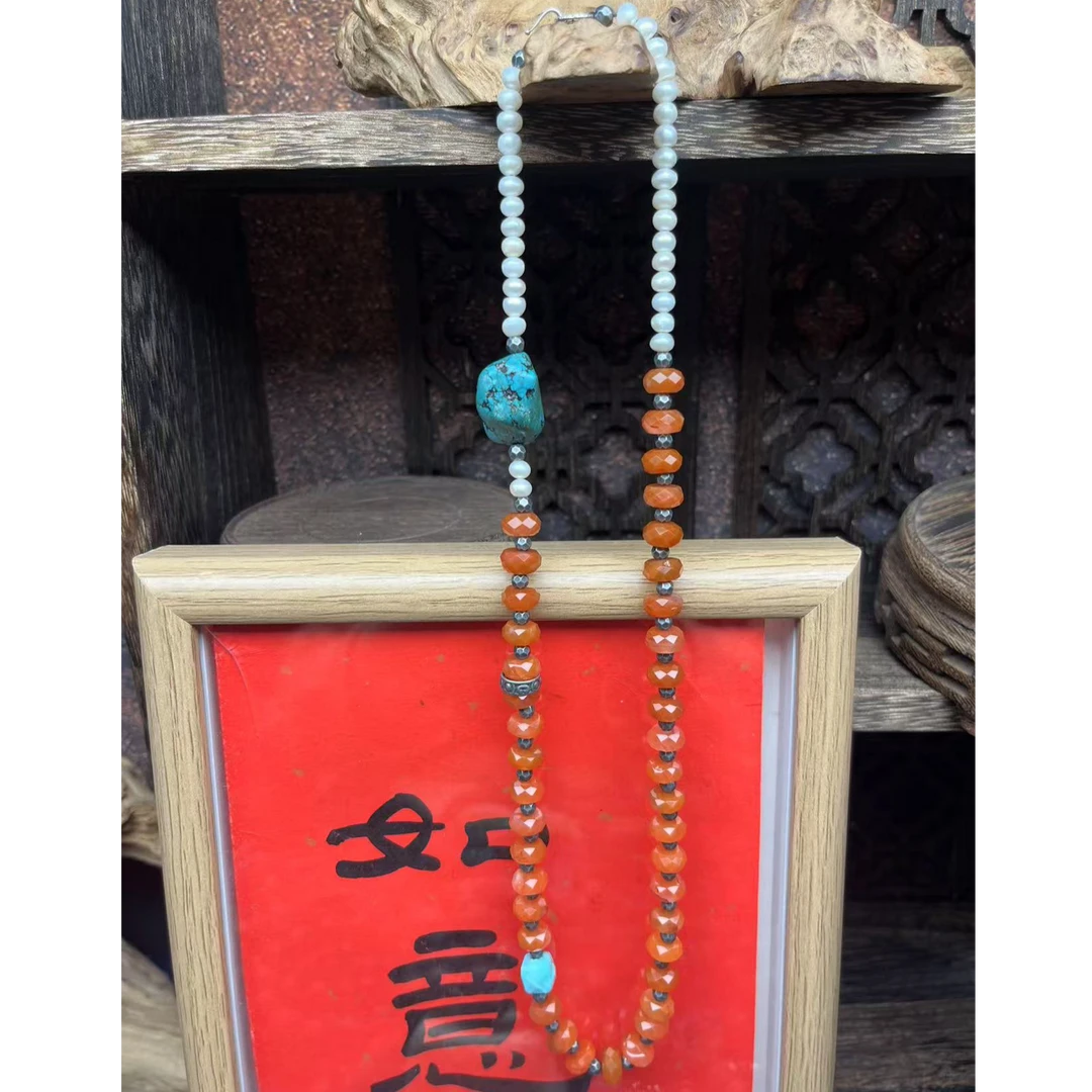 非金属亚克力项链 新中式原创新意项链