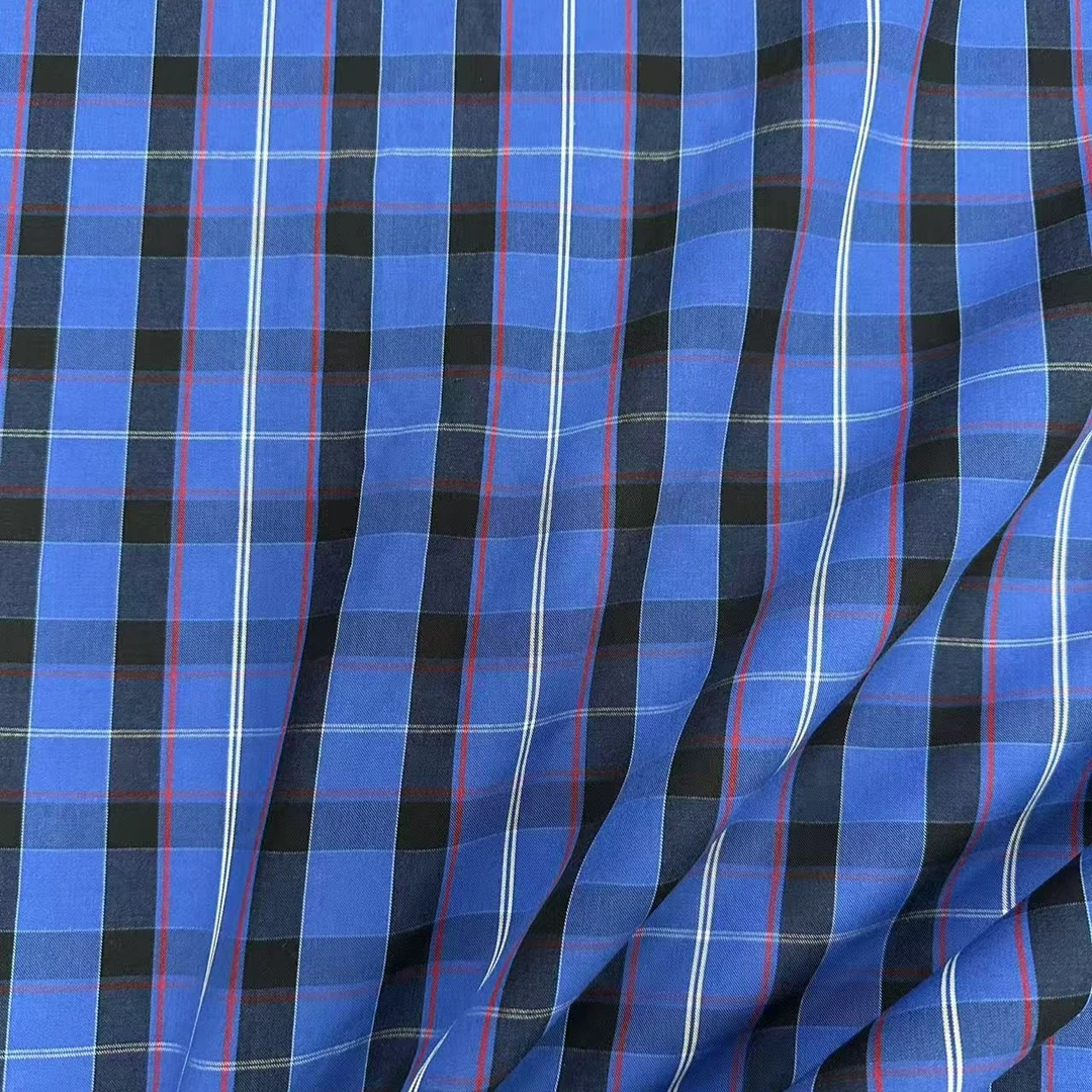 BRB格纹 棉面料格纹衬衫连衣裙服装布料 幅宽140CM