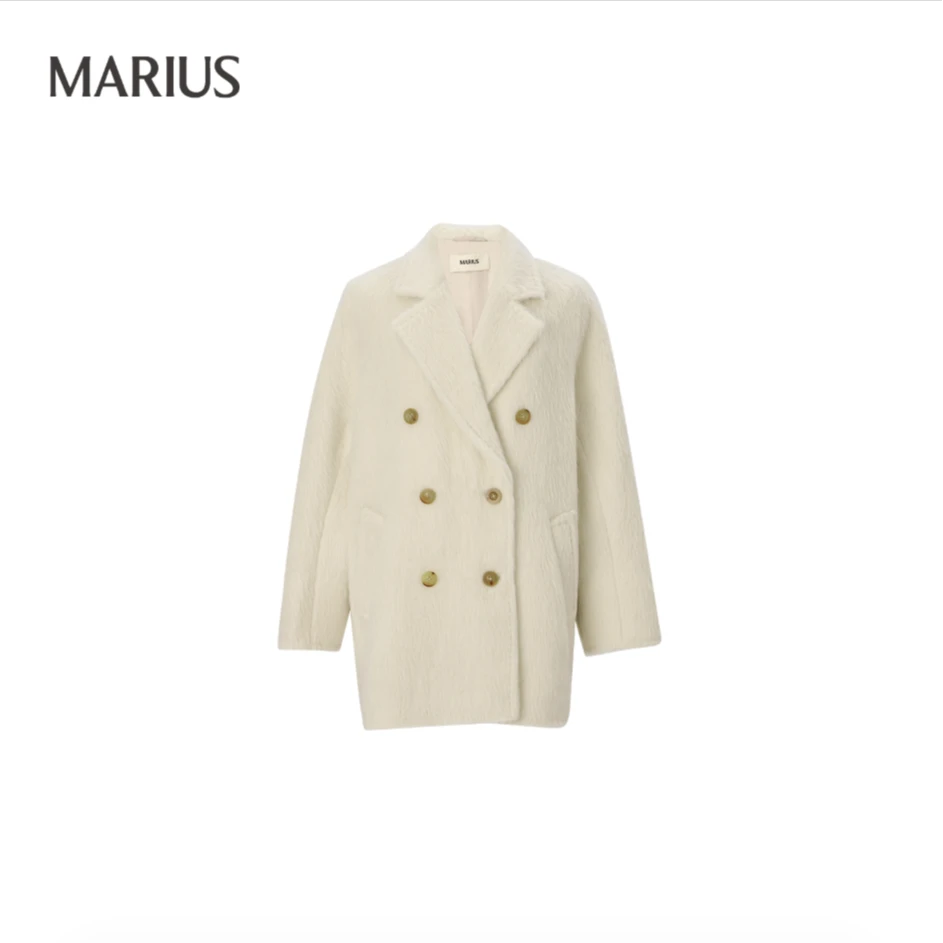 MARIUS "101传承"经典时尚休闲翻领大衣外套