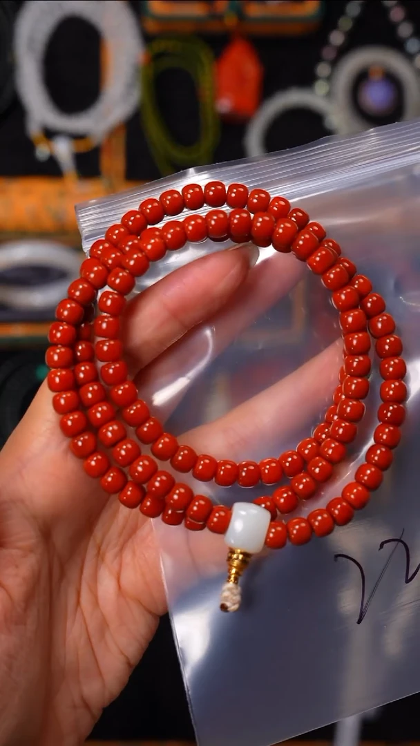 未镶嵌手串玛瑙/玉髓墨*见山文玩珠宝回血