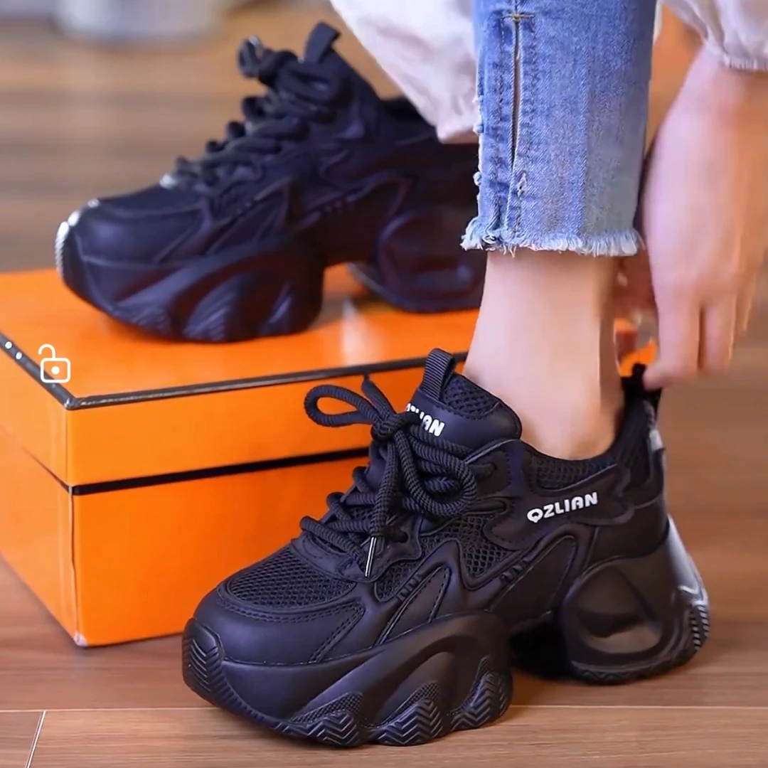 L-2025春季新款浅口韩版运动鞋老爹鞋春夏老爹鞋老爹鞋女ins