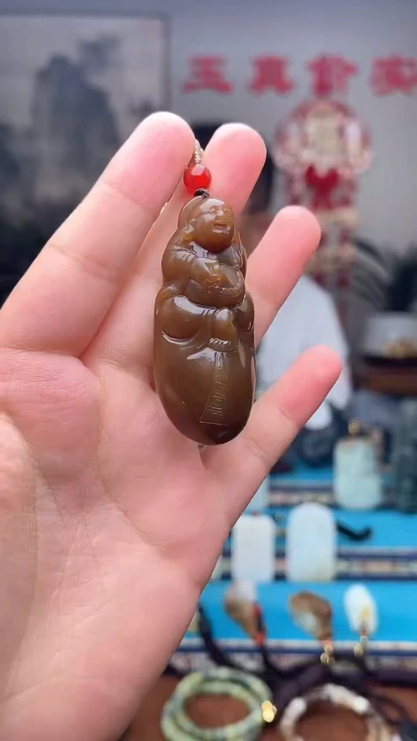 和田玉未镶嵌挂件1