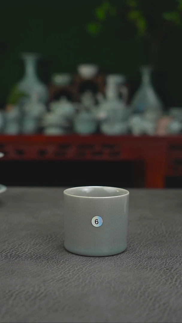 神**哥6号柴烧扳指杯二级品有瑕福利~帆