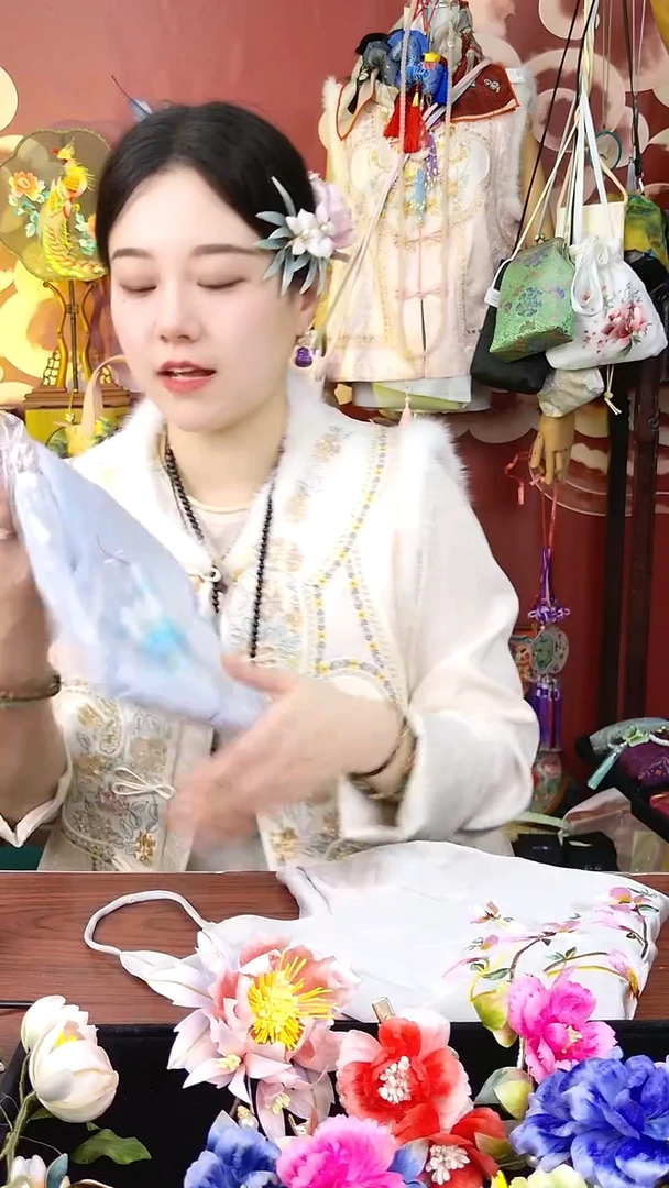 纯铜合金琉璃非遗绒花好美