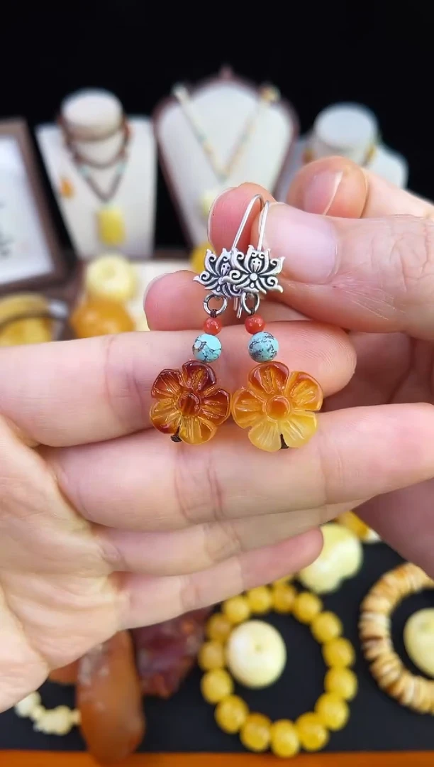 琥珀未镶嵌珠宝奇石柒月