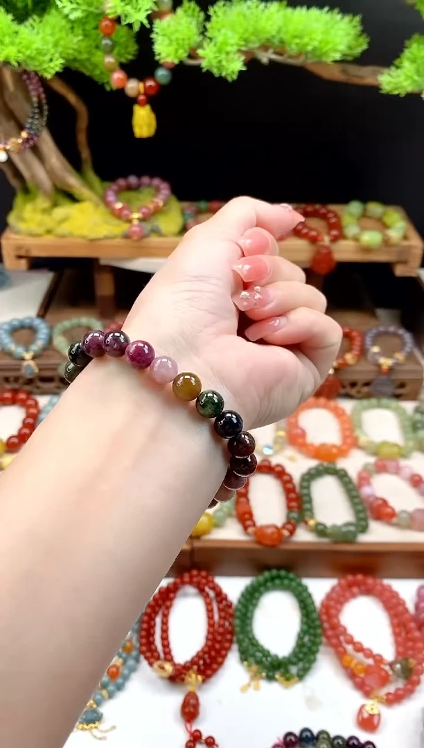 未镶嵌手串碧玺碧玺8mm