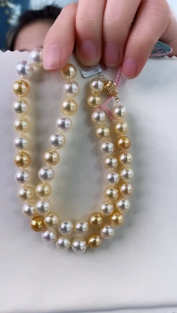 【闪购商品】海水珍珠项链未镶嵌8-11海水珍珠项链