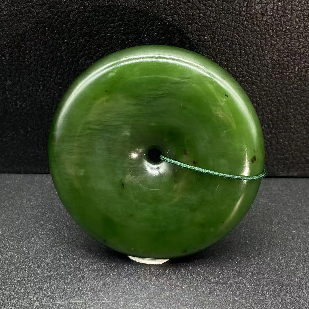 【迈越珠宝4058】天然和田玉碧玉平安扣细腻精品男女款