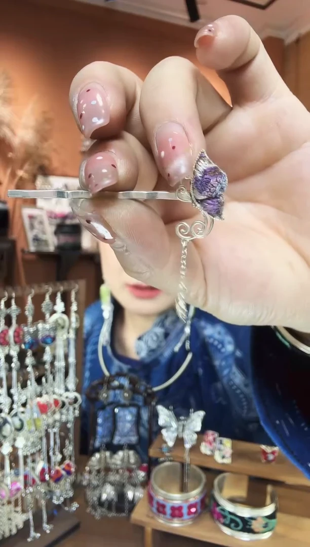 刺绣纯手工民族风发夹