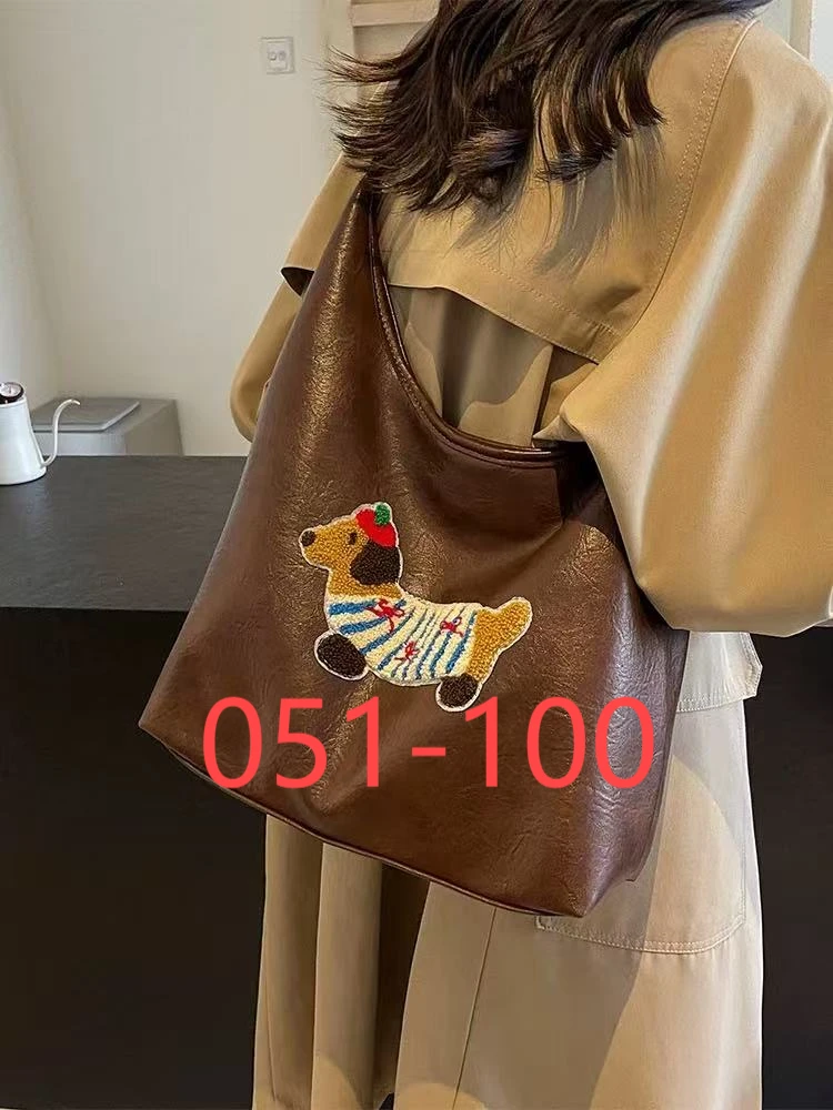 新款时尚百搭大容量斜挎包单肩包托特包E051-E100