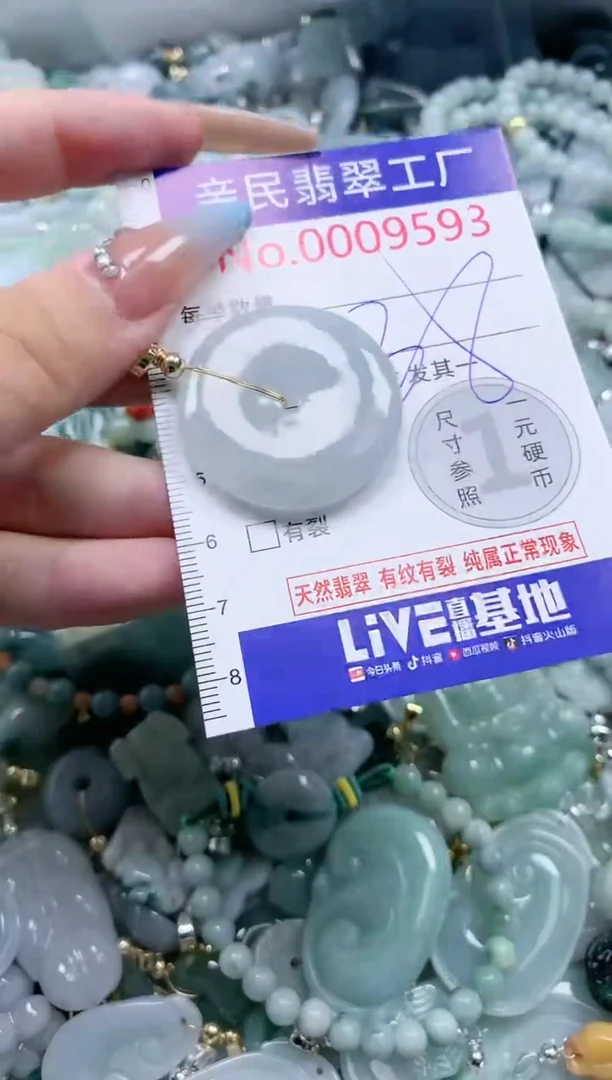 翡翠未镶嵌吊坠(不含链)9593