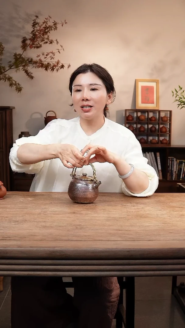 紫砂茶宠柴烧煮水壶