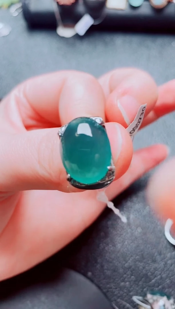 银S925镶嵌戒指翡翠1111