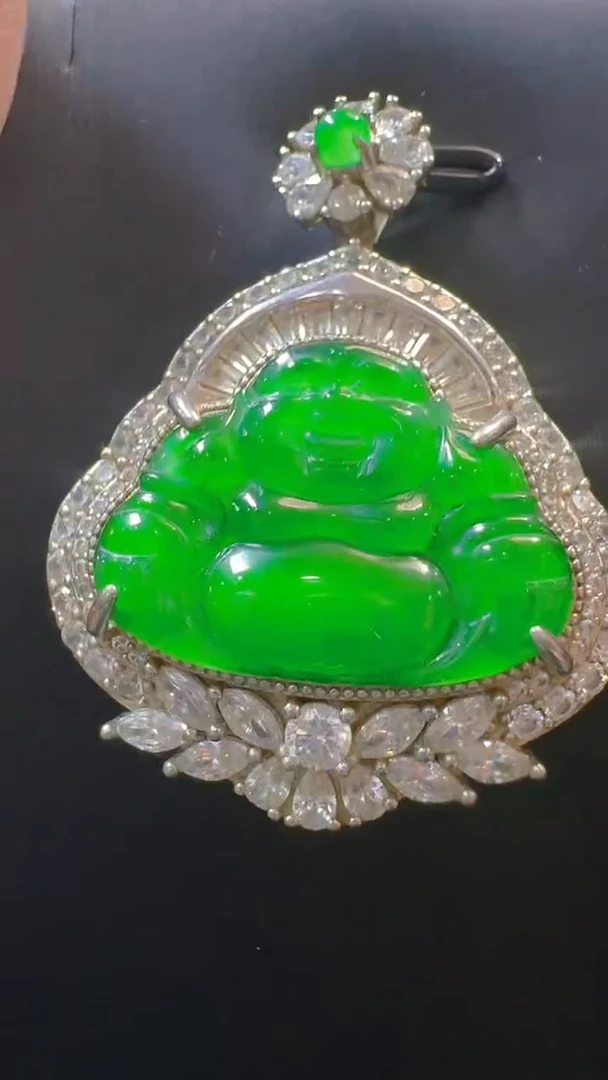 翡翠未镶嵌吊坠(赠链)天然A货翡翠