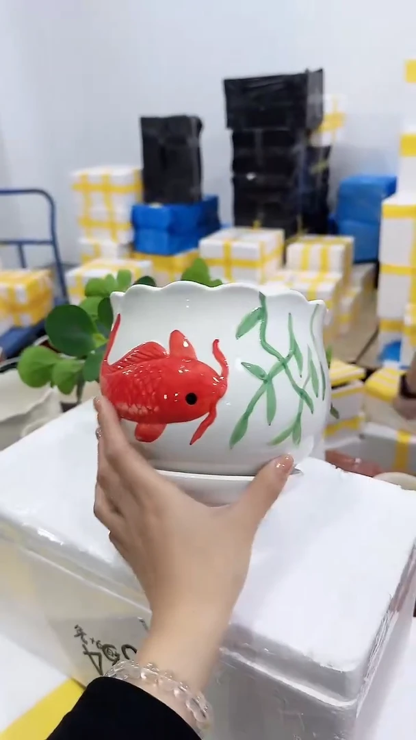 高温陶瓷花盆+E28