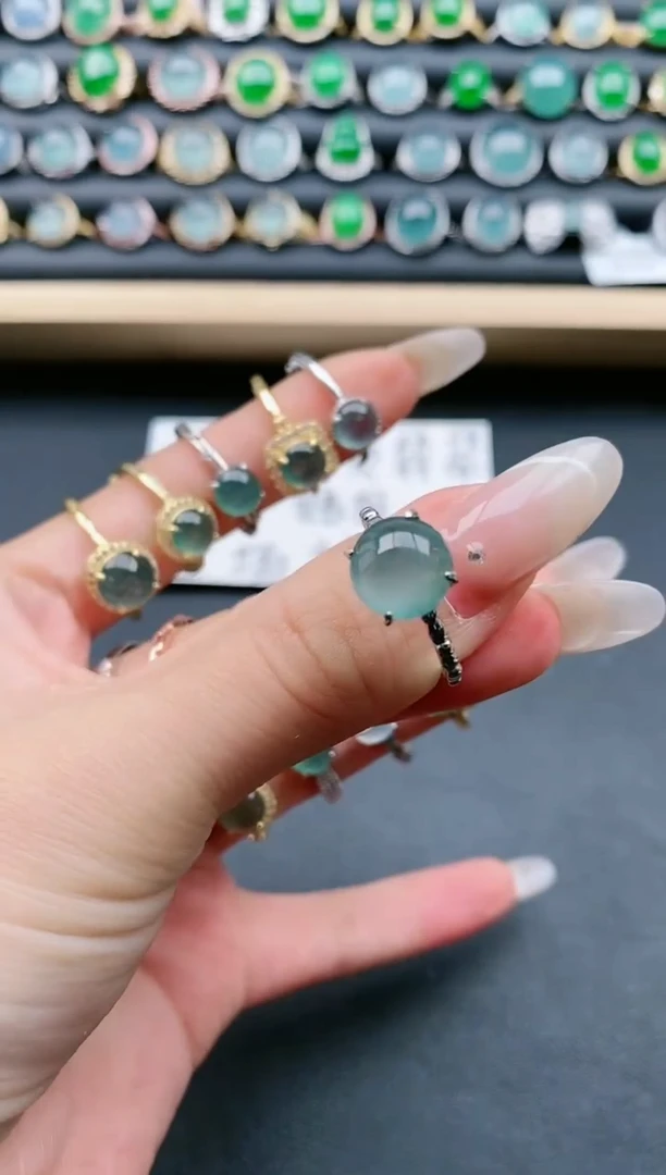【闪购商品】翡翠戒指银S925镶嵌11111111