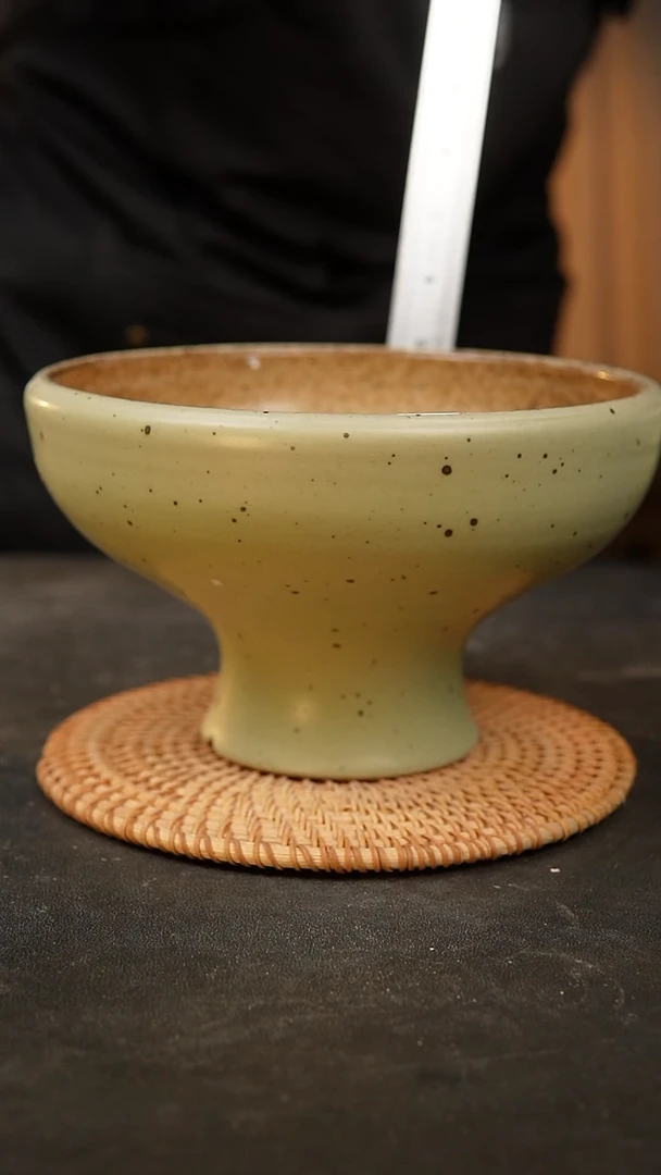 【闪购商品】瓷片泥泥手工花盆口19高12