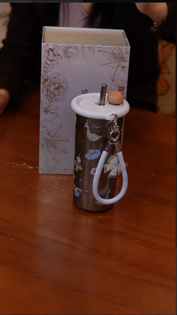 陶89-炊大皇钛杯纯钛 520ml爱丽丝仙境(蓝)【CF5657】