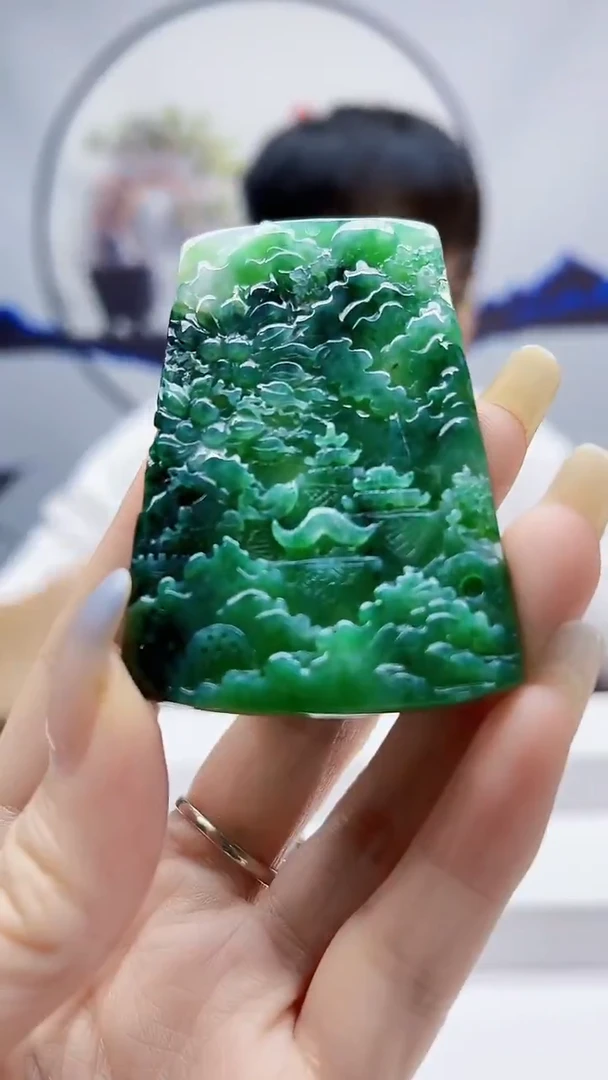 未镶嵌定制翡翠毛货挂件83