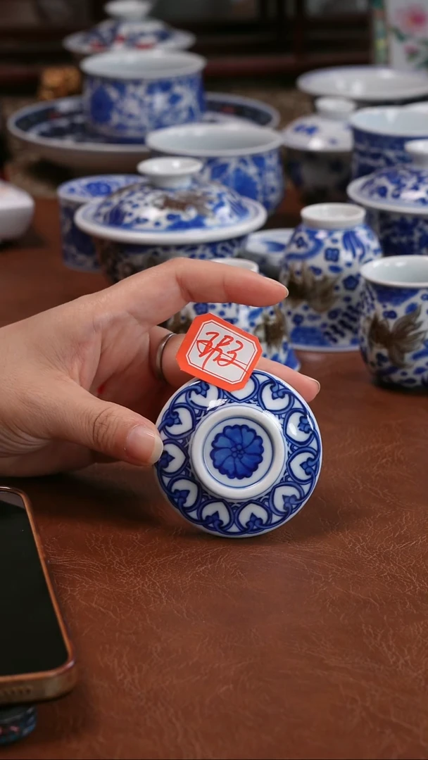 景德镇高端茶器墨奈手绘陶瓷茶器左右