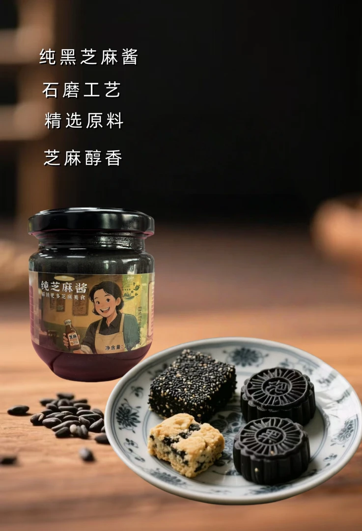 纯黑芝麻酱170克