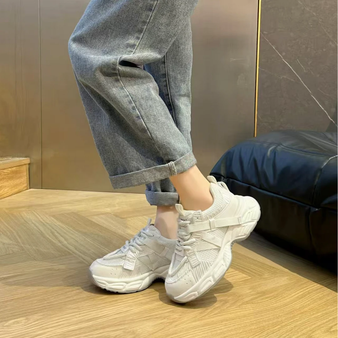 69001    新款时尚百搭韩版厚底潮流老爹鞋