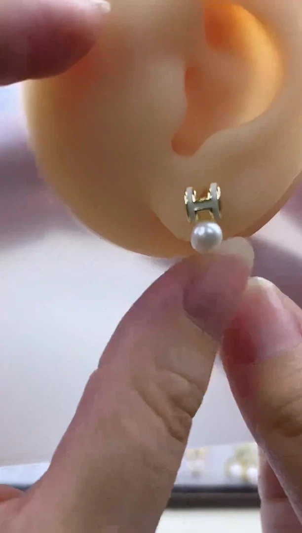 合金耳饰淡水珍珠91
