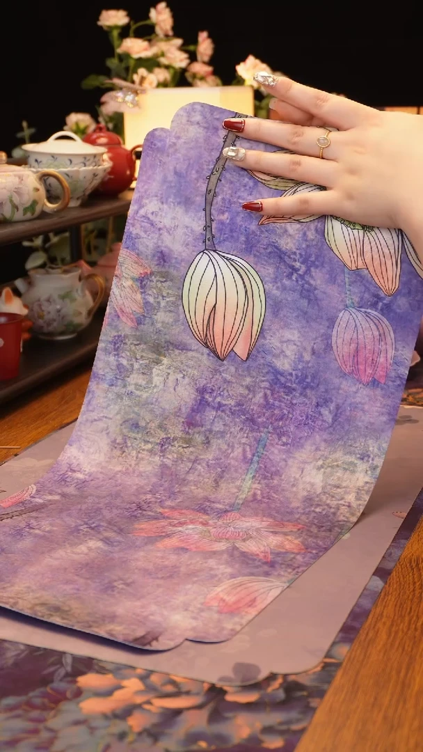 【闪购商品】紫色荷花茶席······