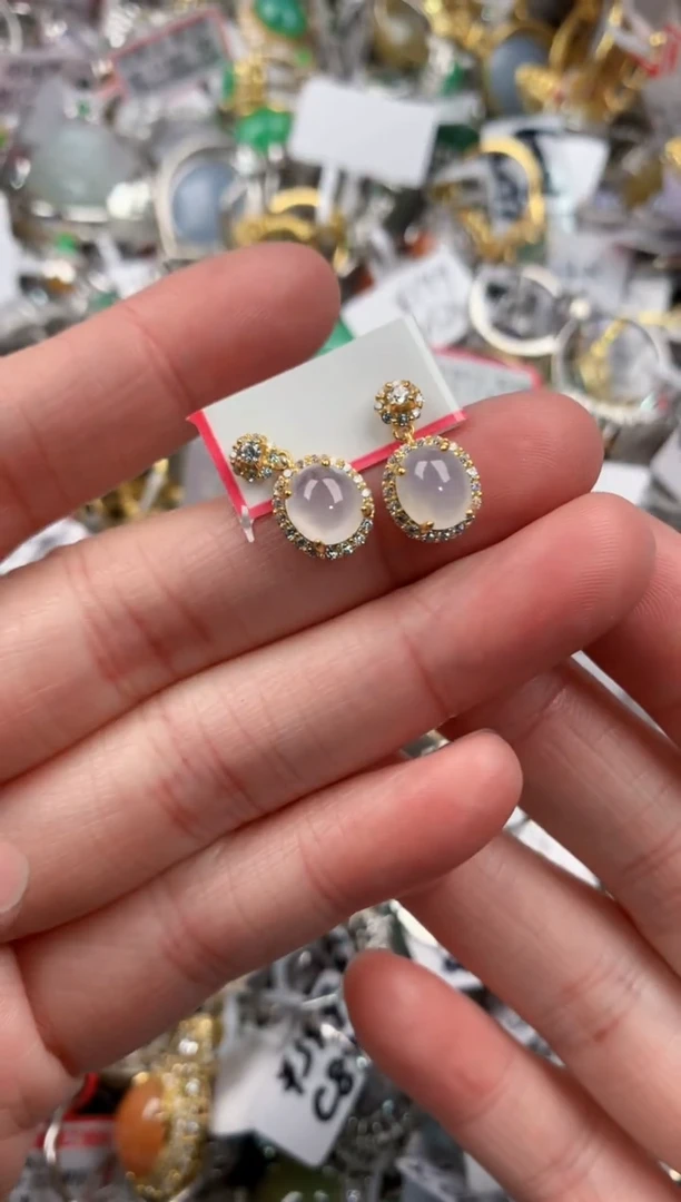 银S925镶嵌戒指翡翠666                 10