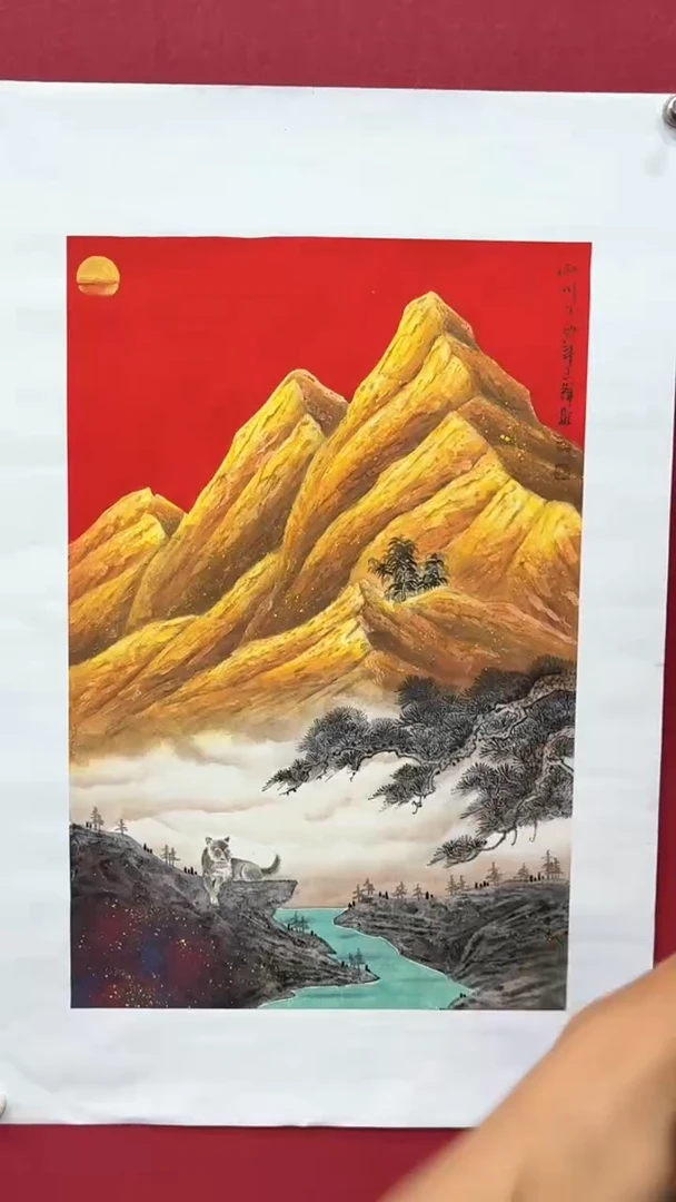 国画国画绘画山水花鸟