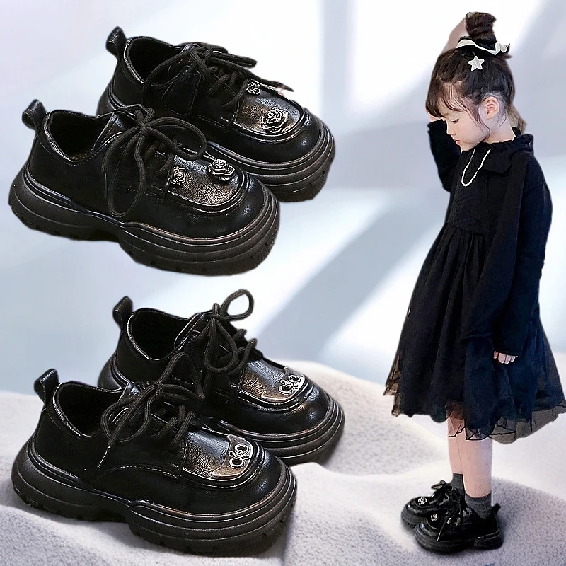 童鞋儿童皮鞋英伦新款女童春季百搭公主鞋中大童2025防滑洋气演出