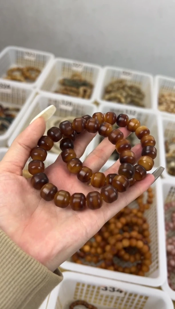 手串菩提根/象牙果卡12红糖珍珠酸奶杯文玩手串240