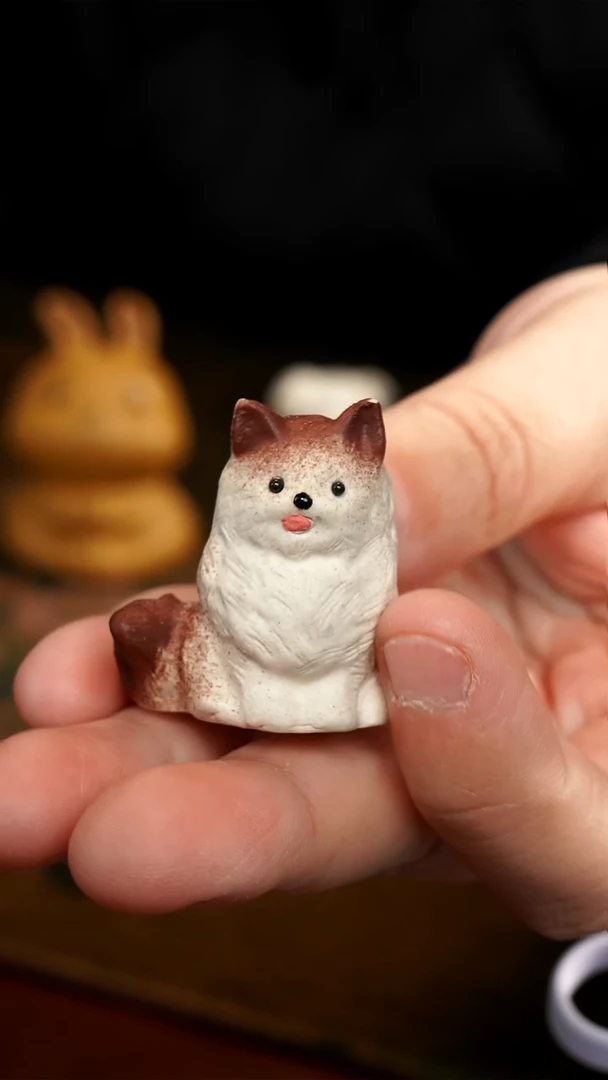 茶壶紫砂布偶小猫茶宠