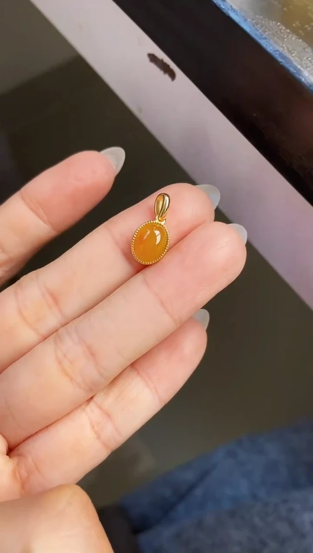 颈饰银S925镶嵌翡翠琳*酱12