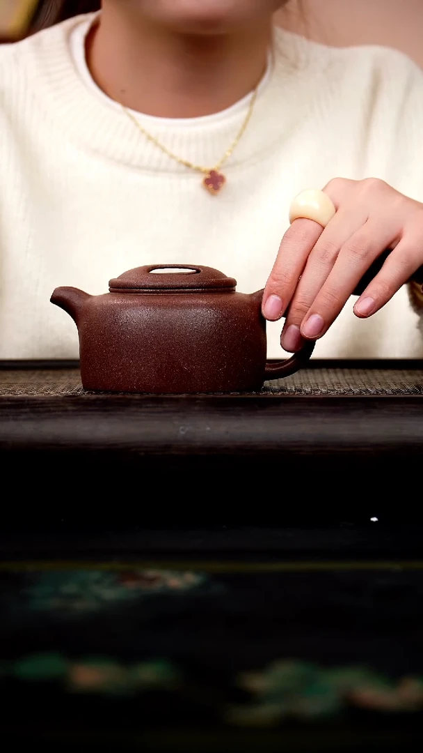 茶壶紫砂～***～桃花泥 牛盖莲子