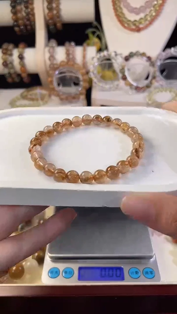 未镶嵌手串发晶7M铜发晶