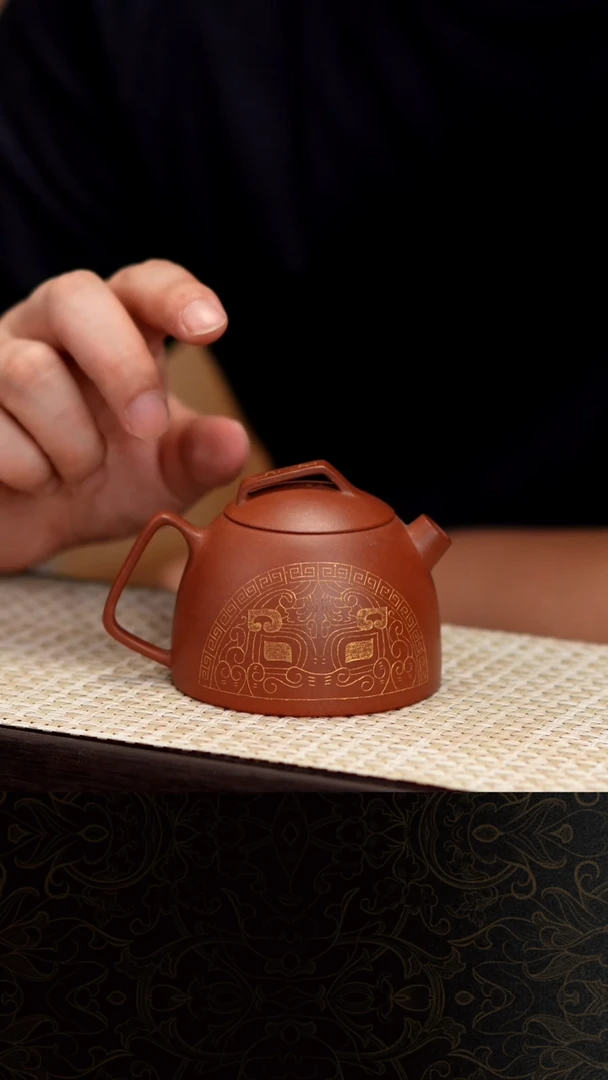 茶壶紫砂未*壶墩墩