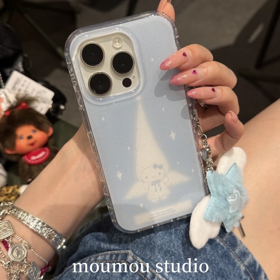 诚星泽毛绒天使kt猫适用苹果16Pro手机壳iPhone15/14/13新款1211