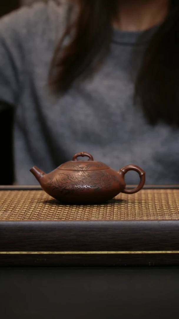 茶壶紫砂底槽清 竹韵