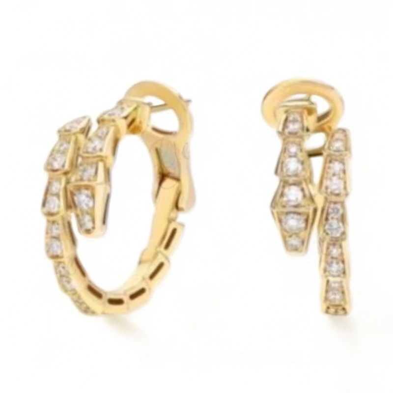 灵蛇耳钉QQJZ~5003