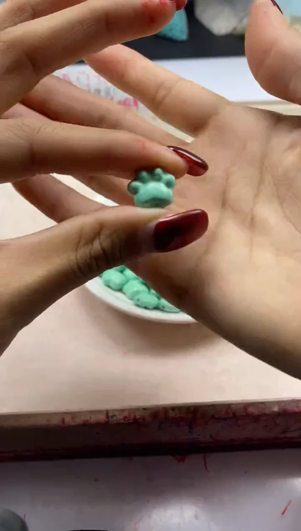 【闪购商品】玛瑙/玉髓颈饰银S800镶嵌X1177高瓷绿松猫爪*1个