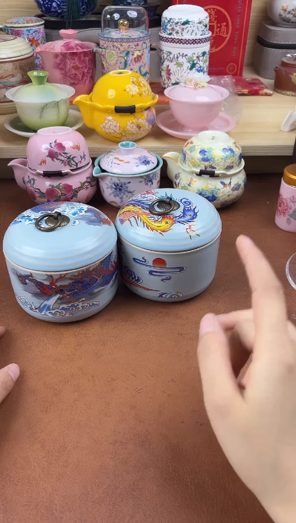 陶陶瓷茶具摆件旅行套组