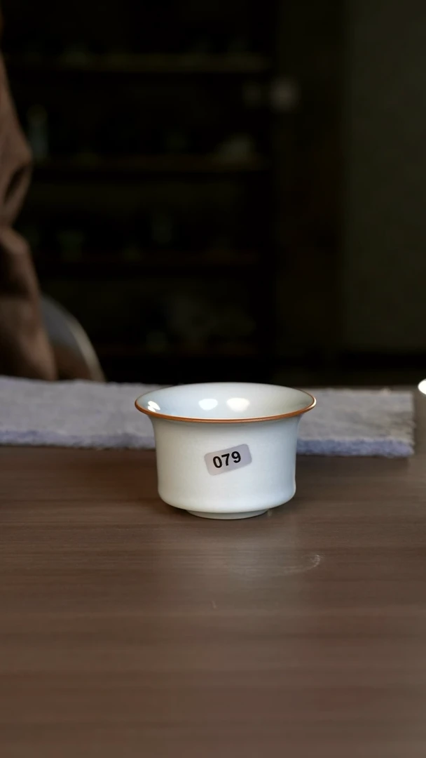 【闪购商品】杯079阿红月马蹄杯一级开片